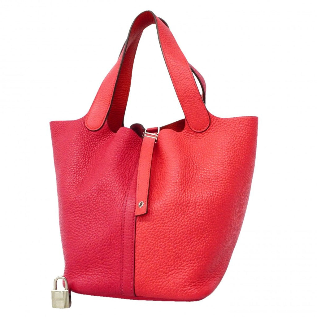 Hermes Handbag Picotin Lock MM Kazak Taurillon Clemence Rose Mexico le Juku