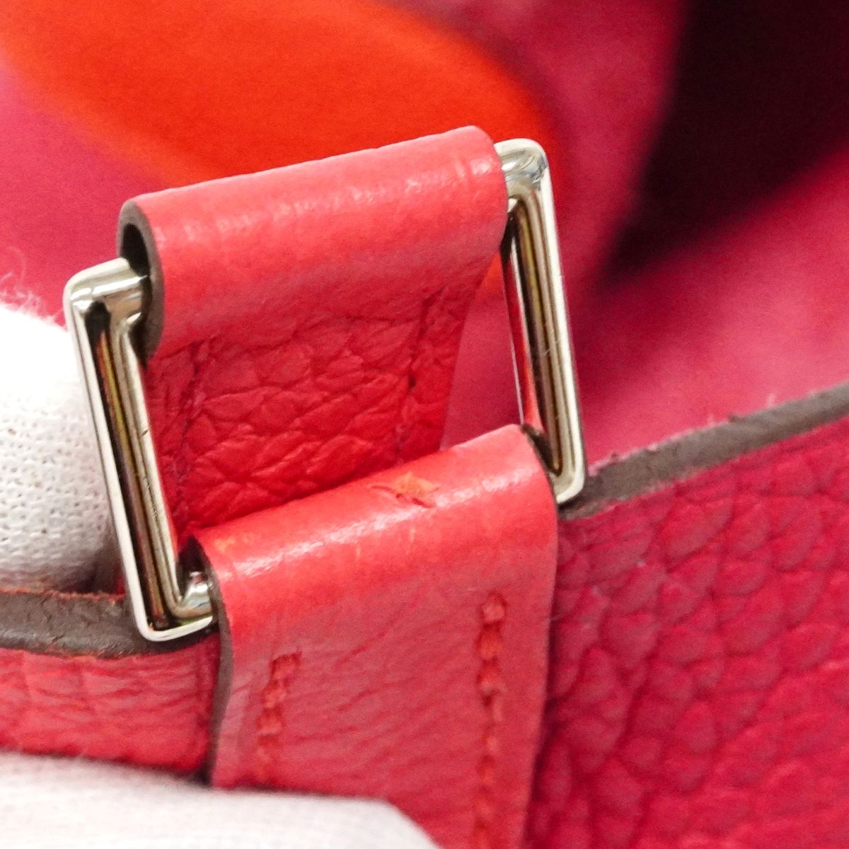 Hermes Handbag Picotin Lock MM Kazak Taurillon Clemence Rose Mexico le Juku — view 8