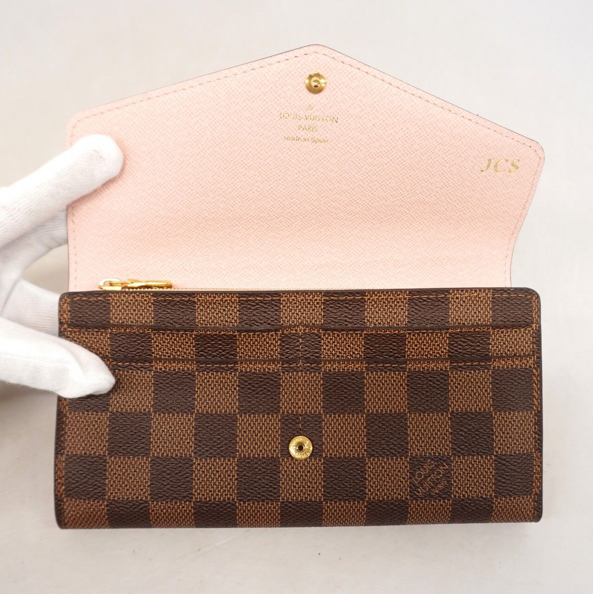 Louis Vuitton Wallet Damier Portefeuille Sarah Rose Velours — view 8
