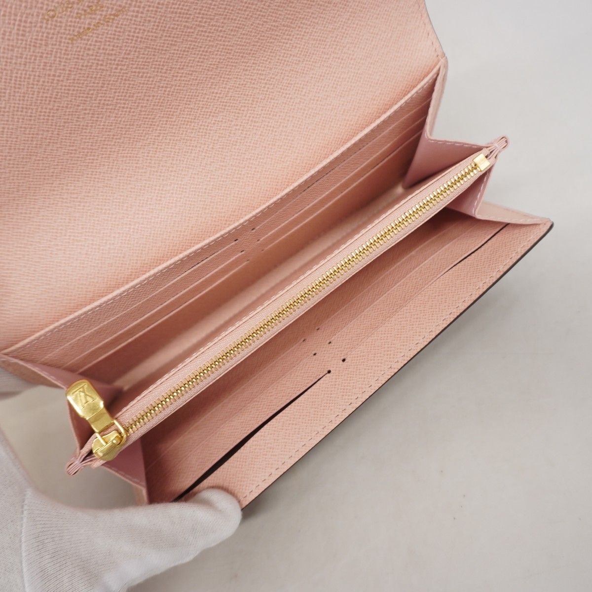 Louis Vuitton Wallet Damier Portefeuille Sarah Rose Velours — view 3
