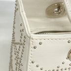 Dior Handbag Cannage Lady Leather Ivory Silver 2-Way — view 7