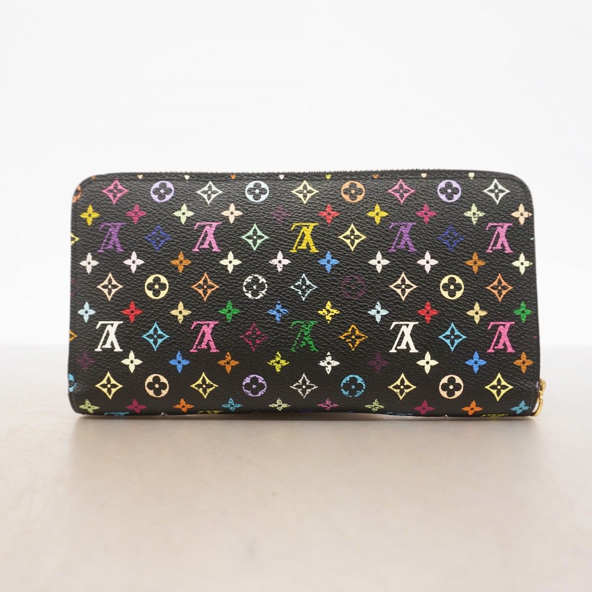 Louis Vuitton Wallet Monogram Multicolor Zippy Noir Grenade — view 8