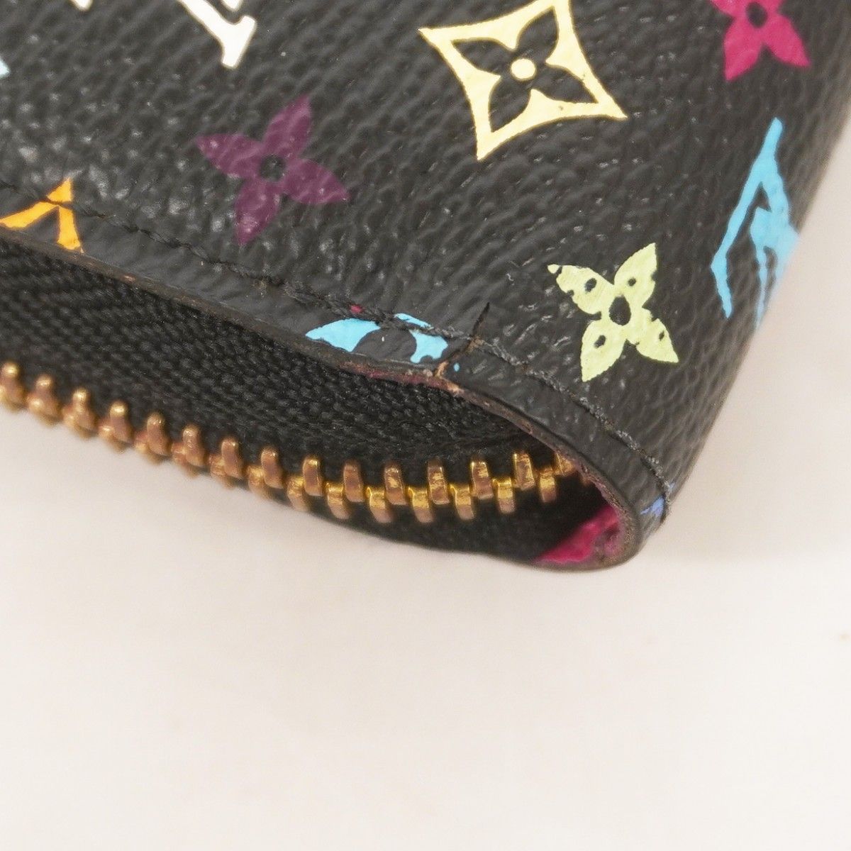Louis Vuitton Wallet Monogram Multicolor Zippy Noir Grenade — view 5