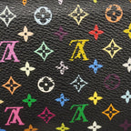 Louis Vuitton Wallet Monogram Multicolor Zippy Noir Grenade — view 7