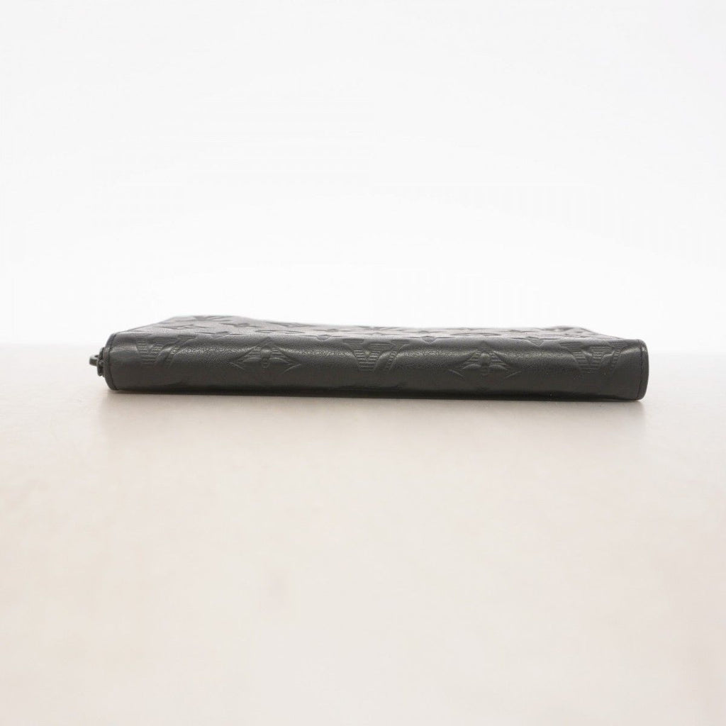 Louis Vuitton Wallet Monogram Shadow Zippy Horizontal Noir — view 2