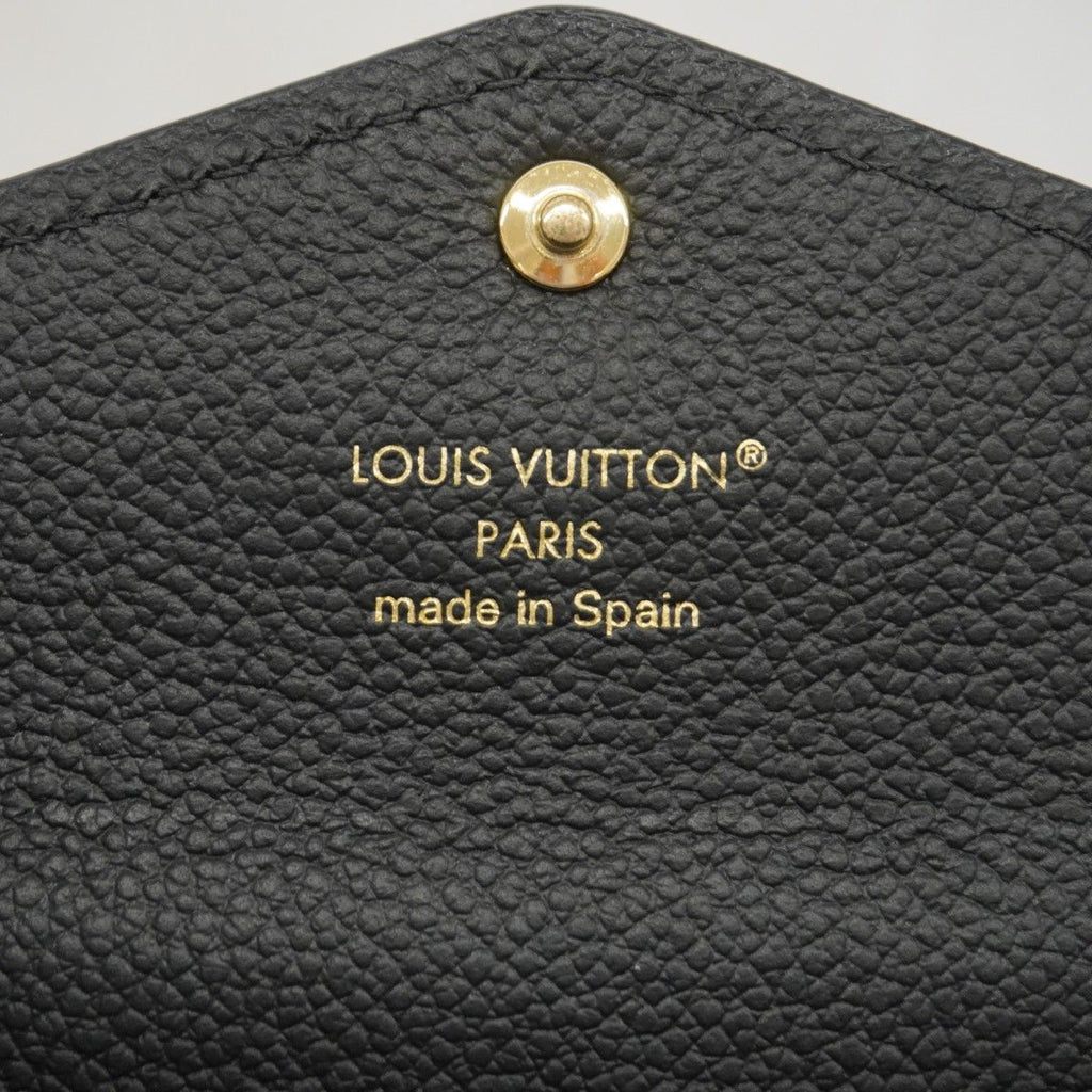 Louis Vuitton Wallet Monogram Empreinte Bicolor Portefeuille Sarah Black Beige — view 4