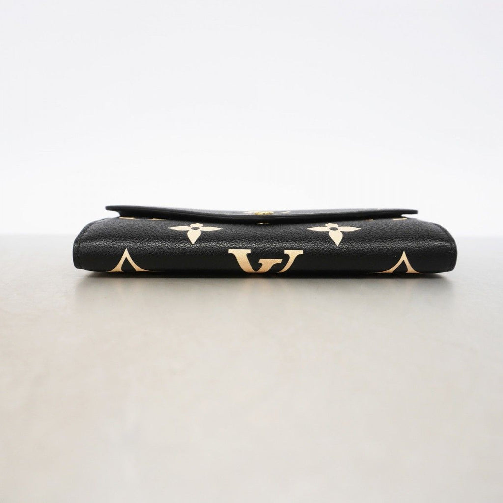 Louis Vuitton Wallet Monogram Empreinte Bicolor Portefeuille Sarah Black Beige — view 2