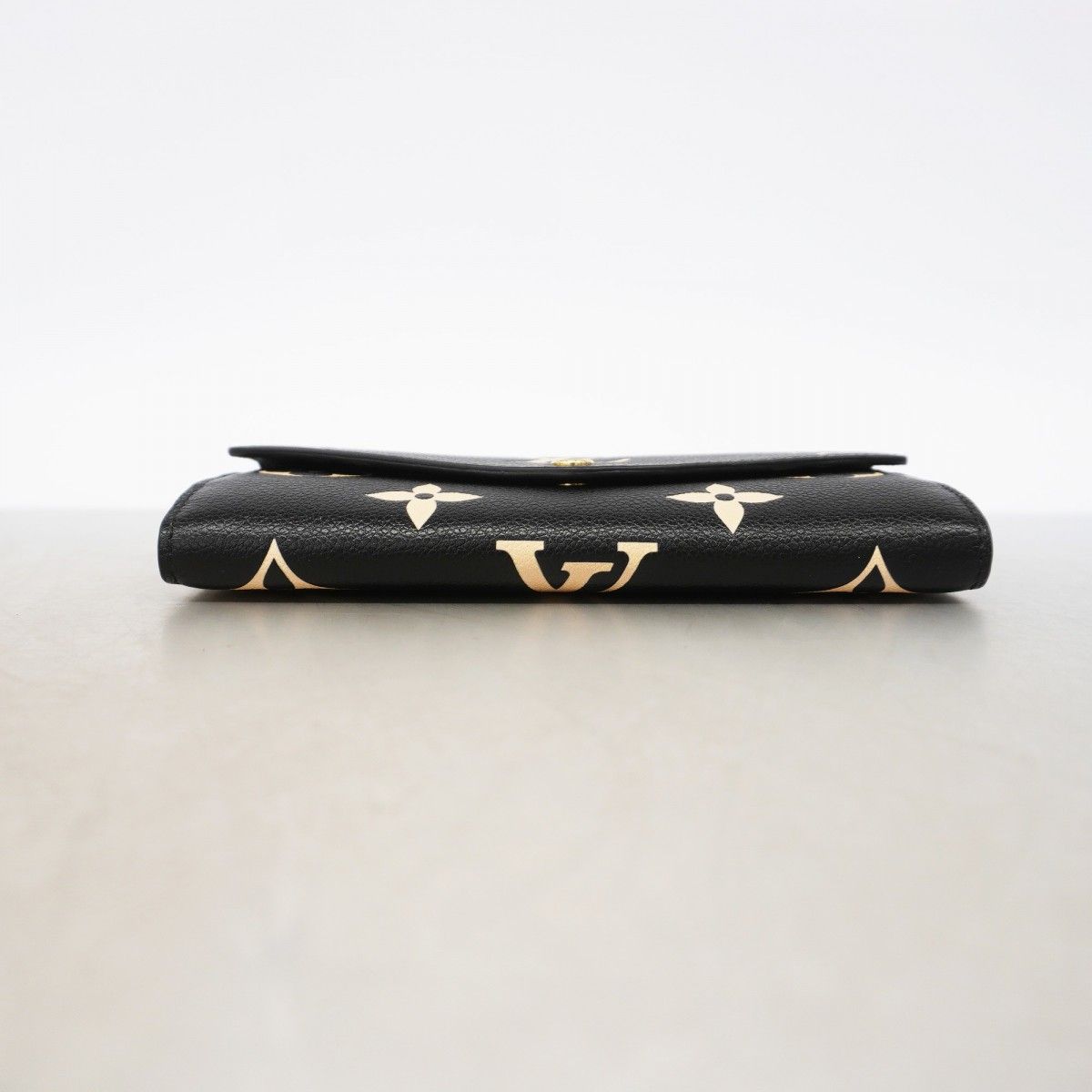 Louis Vuitton Wallet Monogram Empreinte Bicolor Portefeuille Sarah Black Beige — view 2