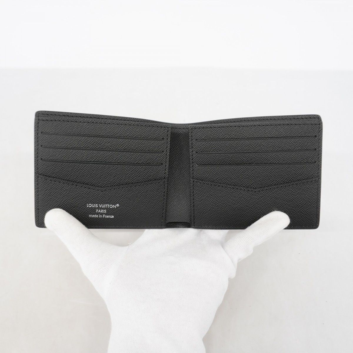 Louis Vuitton Billfold Monogram Eclipse Portefeuille Calf Black Wallet — view 3