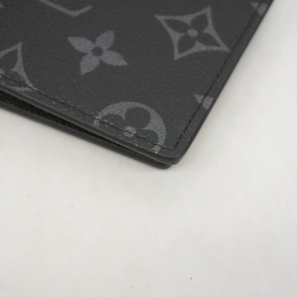 Louis Vuitton Billfold Monogram Eclipse Portefeuille Calf Black Wallet — view 5