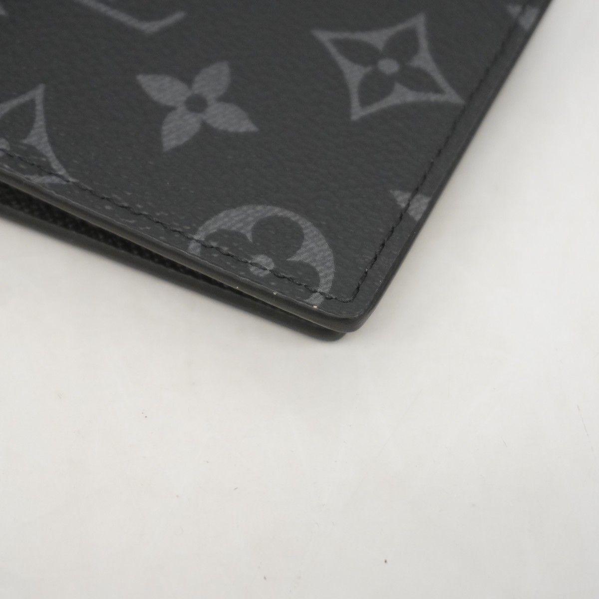 Louis Vuitton Billfold Monogram Eclipse Portefeuille Calf Black Wallet — view 5