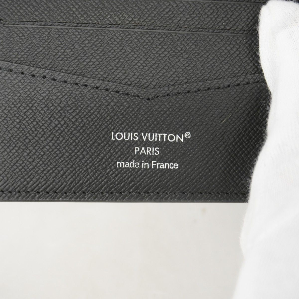 Louis Vuitton Billfold Monogram Eclipse Portefeuille Calf Black Wallet — view 4