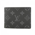 Louis Vuitton Billfold Monogram Eclipse Portefeuille Calf Black Wallet