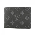 Louis Vuitton Billfold Monogram Eclipse Portefeuille Calf Black Wallet