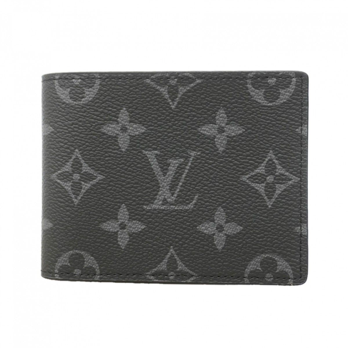 Louis Vuitton Billfold Monogram Eclipse Portefeuille Calf Black Wallet