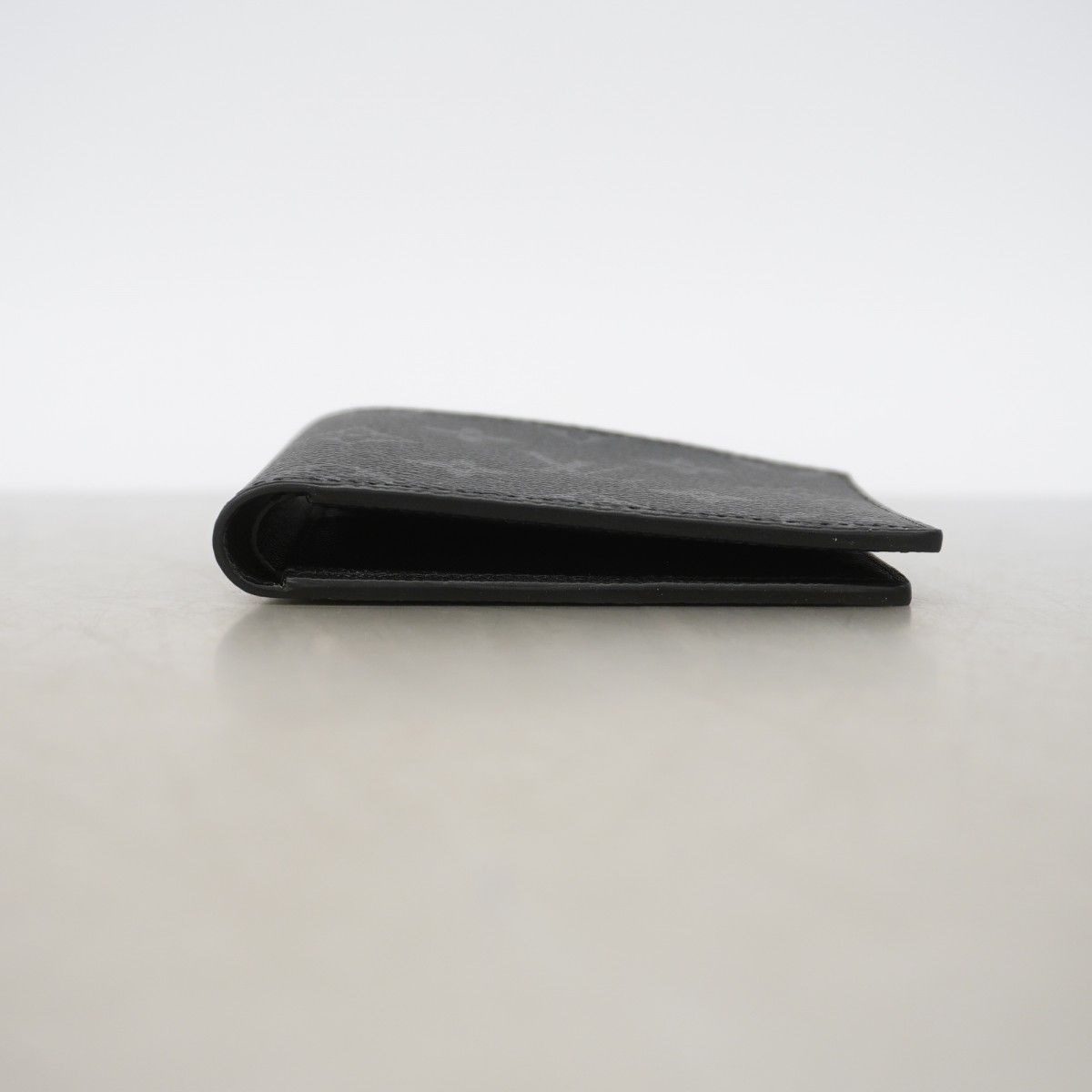 Louis Vuitton Billfold Monogram Eclipse Portefeuille Calf Black Wallet — view 2