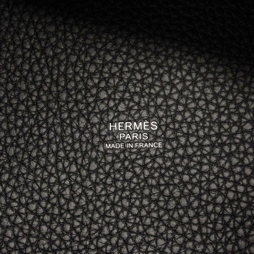 Hermes Handbag Picotin Lock PM Taurillon Clemence Black Silver — view 5