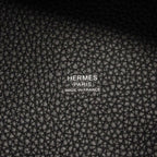 Hermes Handbag Picotin Lock PM Taurillon Clemence Black Silver — view 5