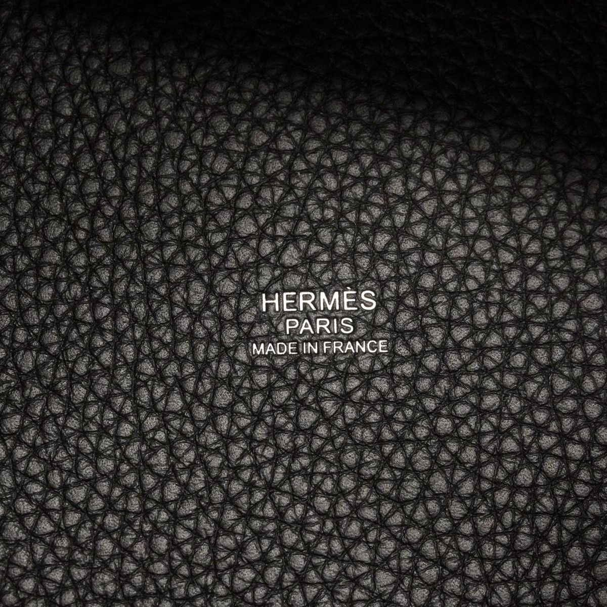 Hermes Handbag Picotin Lock PM Taurillon Clemence Black Silver — view 5