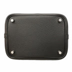 Hermes Handbag Picotin Lock PM Taurillon Clemence Black Silver — view 3