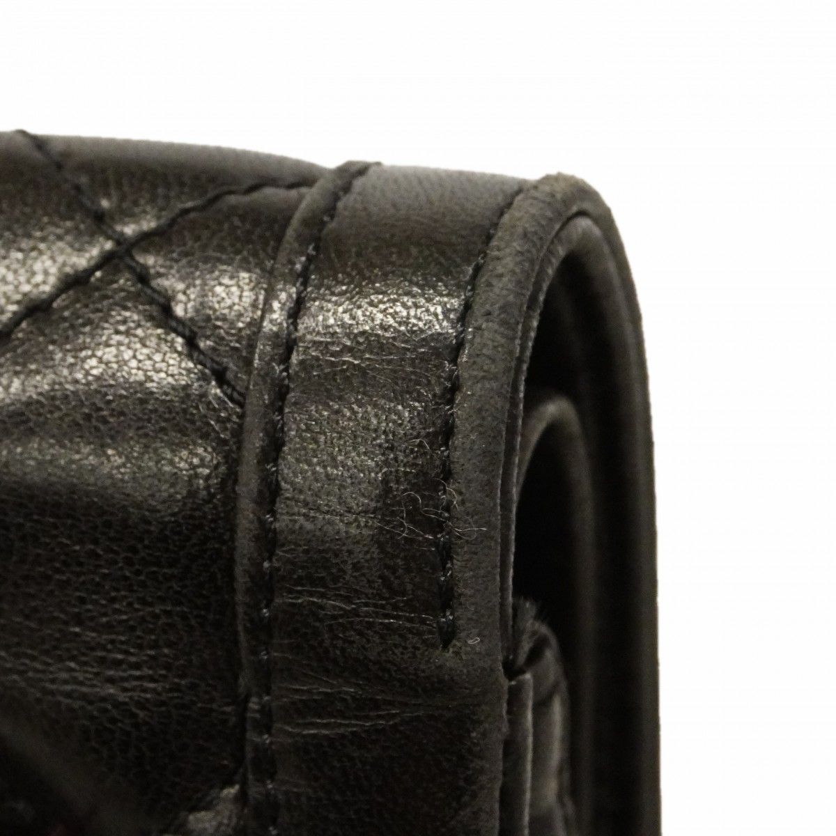 Chanel Shoulder Bag Quilted Limited Edition Lambskin Black Gold Silver — view 6