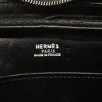 Hermes Handbag Plume Elan Dobris Black Silver — view 5