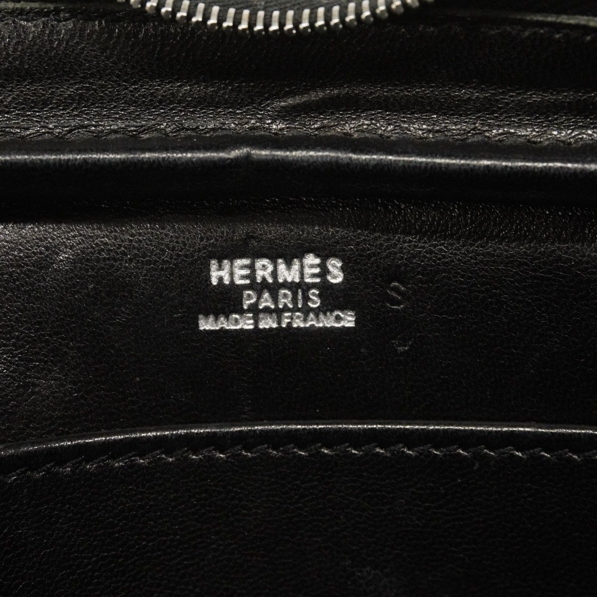 Hermes Handbag Plume Elan Dobris Black Silver — view 5