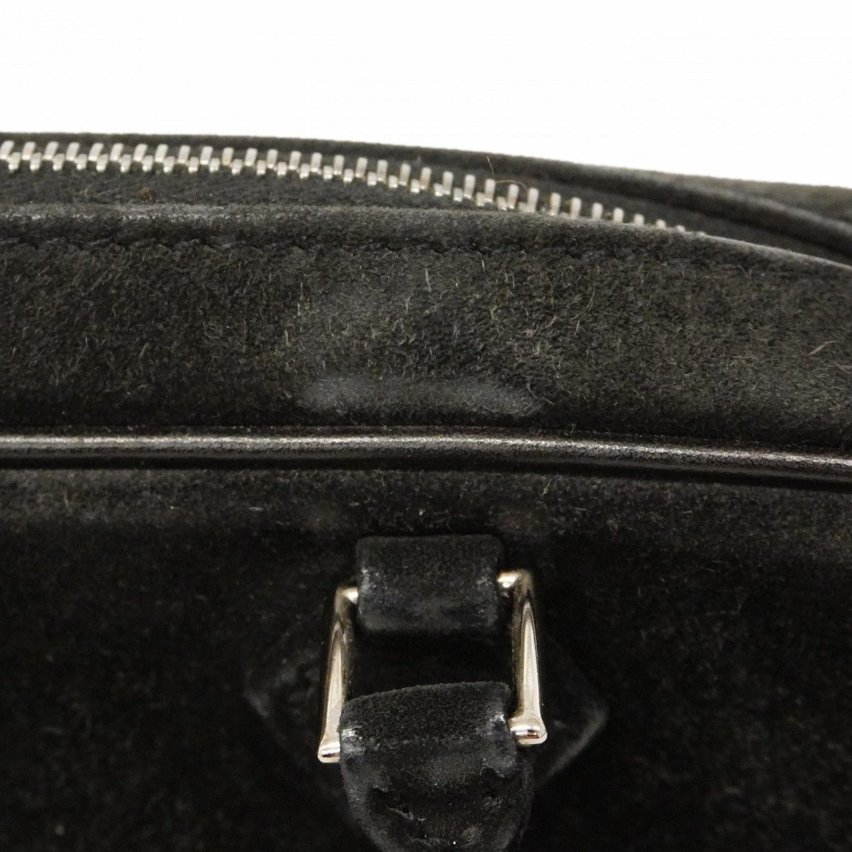 Hermes Handbag Plume Elan Dobris Black Silver — view 7