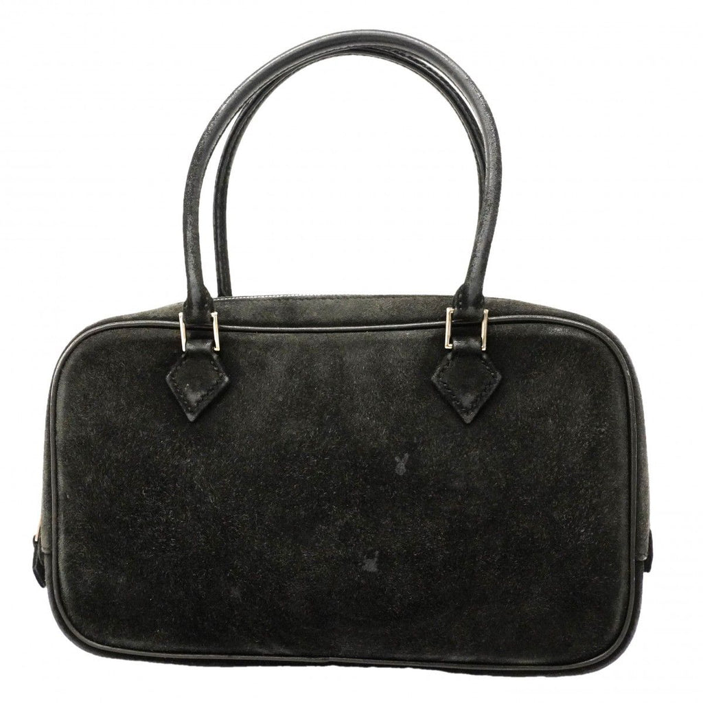 Hermes Handbag Plume Elan Dobris Black Silver