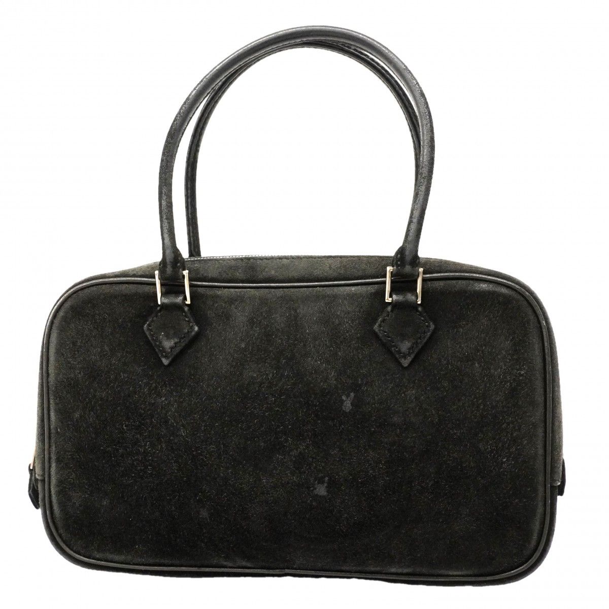 Hermes Handbag Plume Elan Dobris Black Silver
