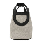 Hermes Handbag Inzampu 18 Toile Ash Swift Black Silver