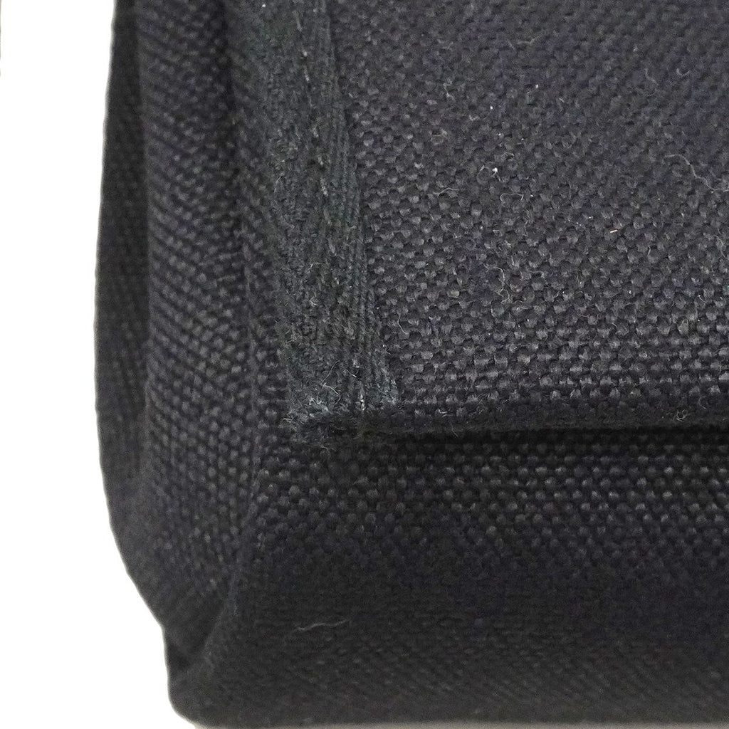 Hermes Shoulder Bag Herbag Zip Mini Toile Military Black Silver — view 7