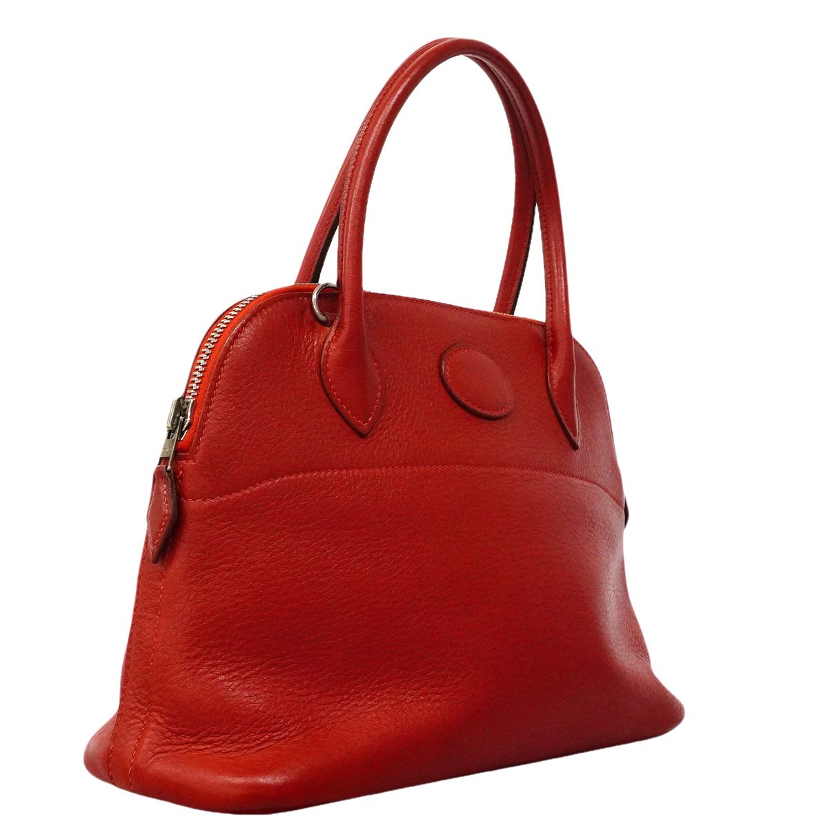 Hermes Handbag Bolide 27 Color Rouge Vif Silver 2-Way — view 2