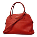 Hermes Handbag Bolide 27 Color Rouge Vif Silver 2-Way