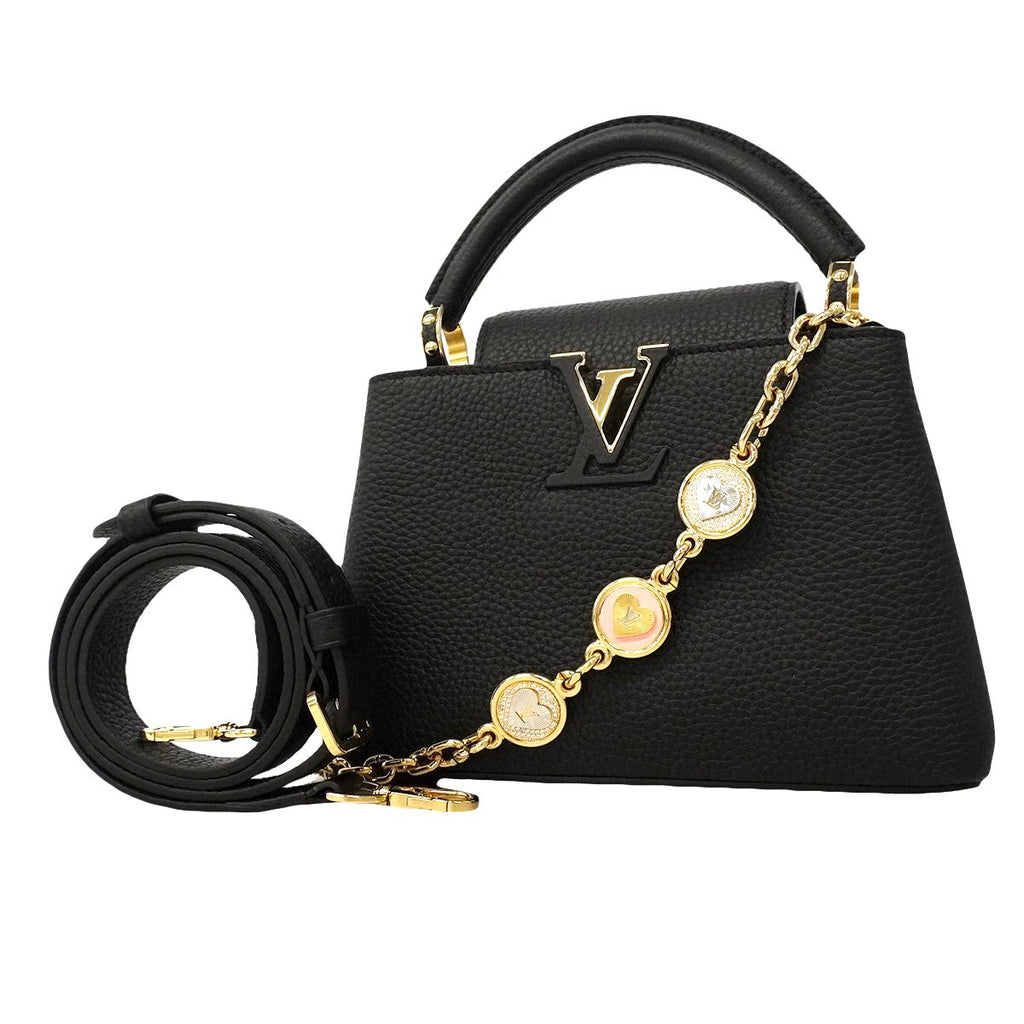 Louis Vuitton Handbag Taurillon My Capucines Noir 2-Way