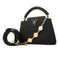 Louis Vuitton Handbag Taurillon My Capucines Noir 2-Way