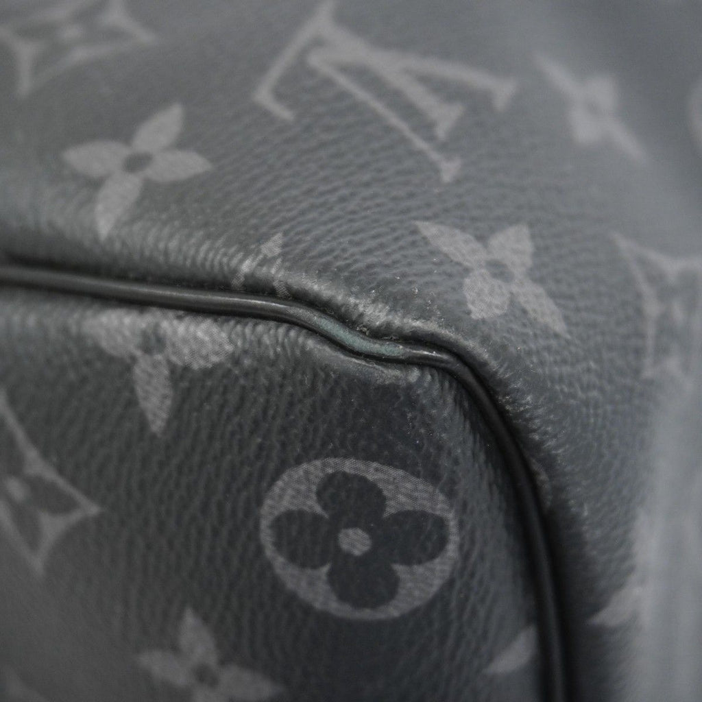 Louis Vuitton Boston Bag Monogram Eclipse Keepall Bandouliere 45 Black — view 6