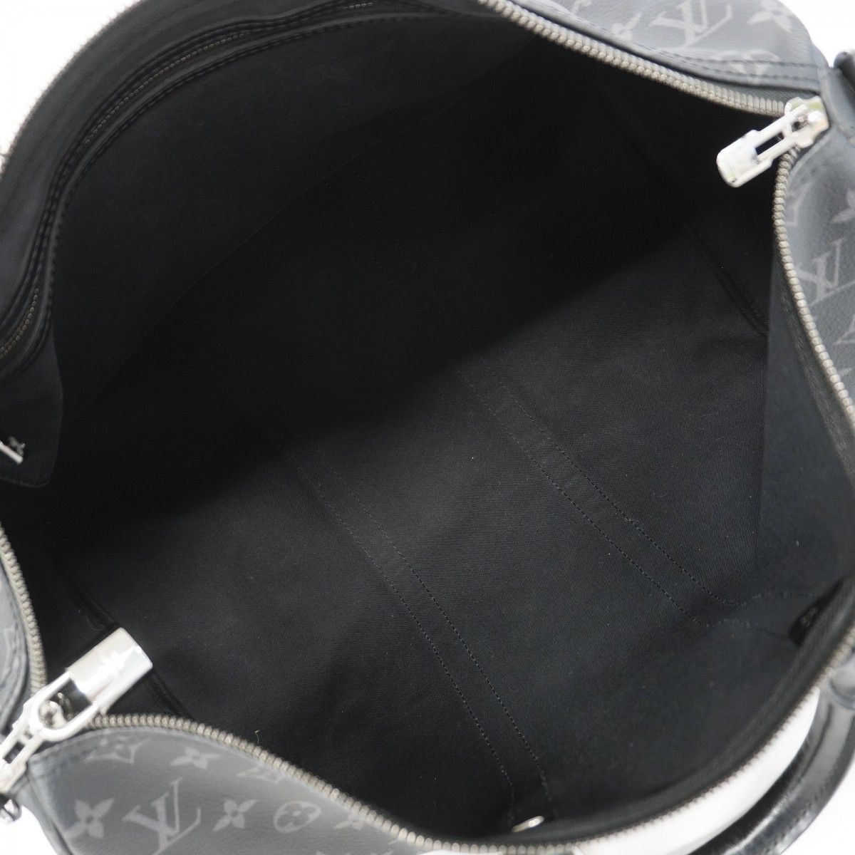 Louis Vuitton Boston Bag Monogram Eclipse Keepall Bandouliere 45 Black — view 4