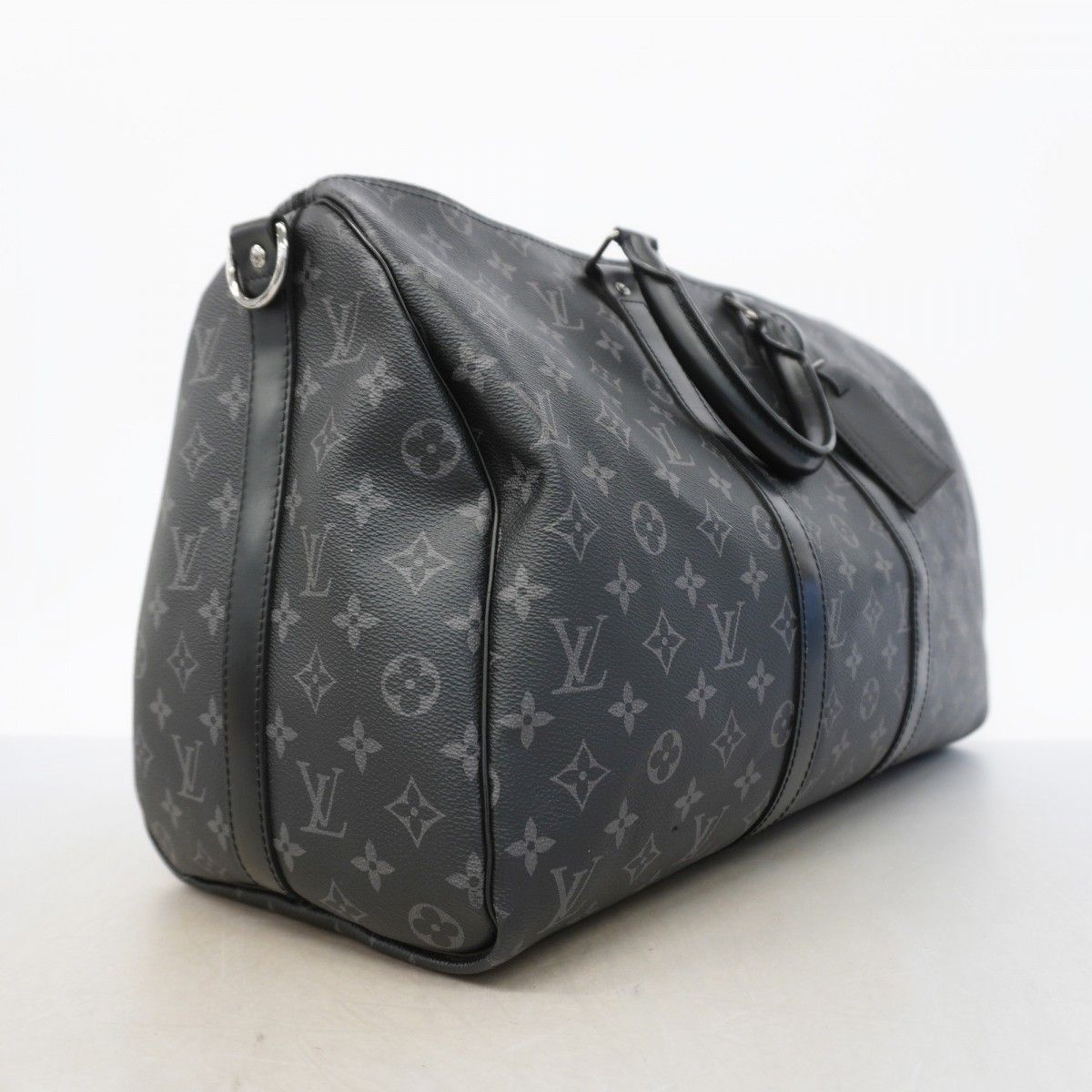 Louis Vuitton Boston Bag Monogram Eclipse Keepall Bandouliere 45 Black — view 2