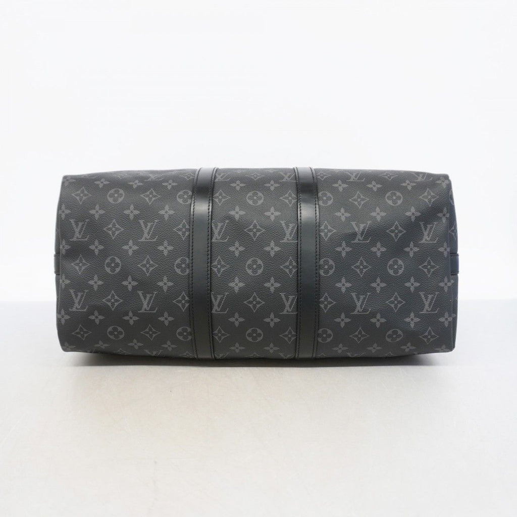Louis Vuitton Boston Bag Monogram Eclipse Keepall Bandouliere 45 Black — view 3