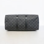 Louis Vuitton Boston Bag Monogram Eclipse Keepall Bandouliere 45 Black — view 3