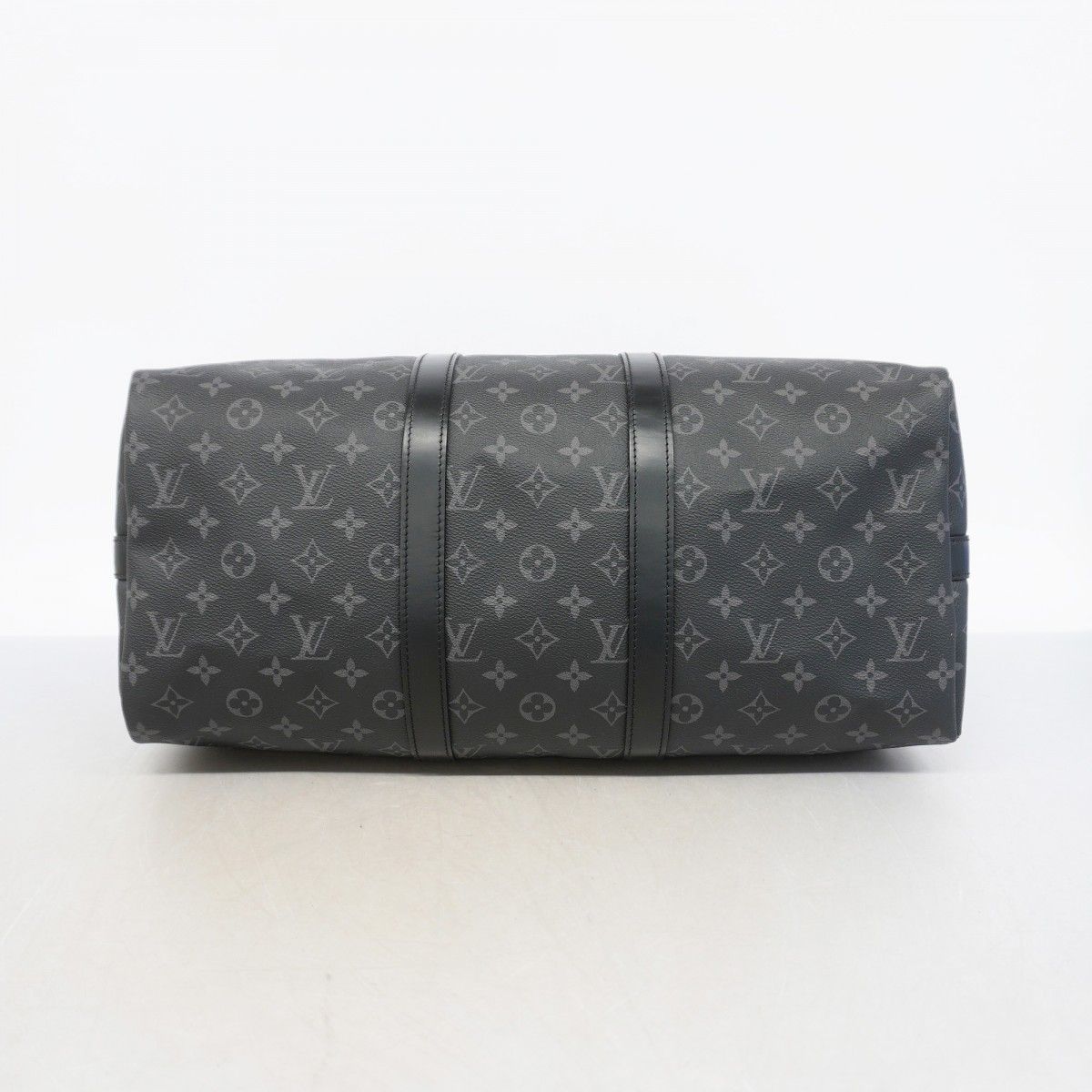 Louis Vuitton Boston Bag Monogram Eclipse Keepall Bandouliere 45 Black — view 3
