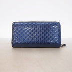 Gucci Wallet Micro Guccissima Enamel Blue Champagne Gold — view 6