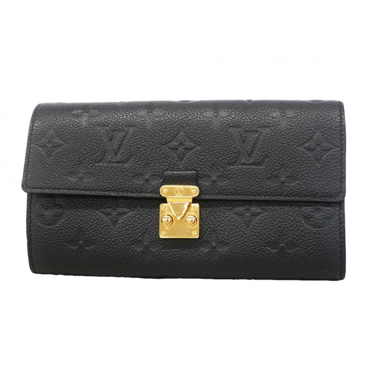Louis Vuitton Wallet Monogram Empreinte Portefeuille Sarah Metis Noir