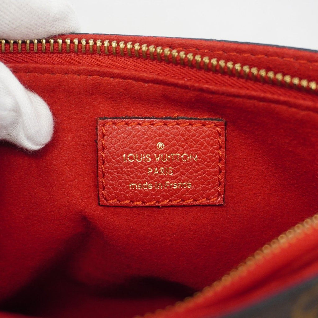 Louis Vuitton Shoulder Bag Monogram Calf Nnu BB Brown Cerise — view 5