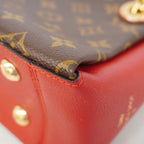 Louis Vuitton Shoulder Bag Monogram Calf Nnu BB Brown Cerise — view 7