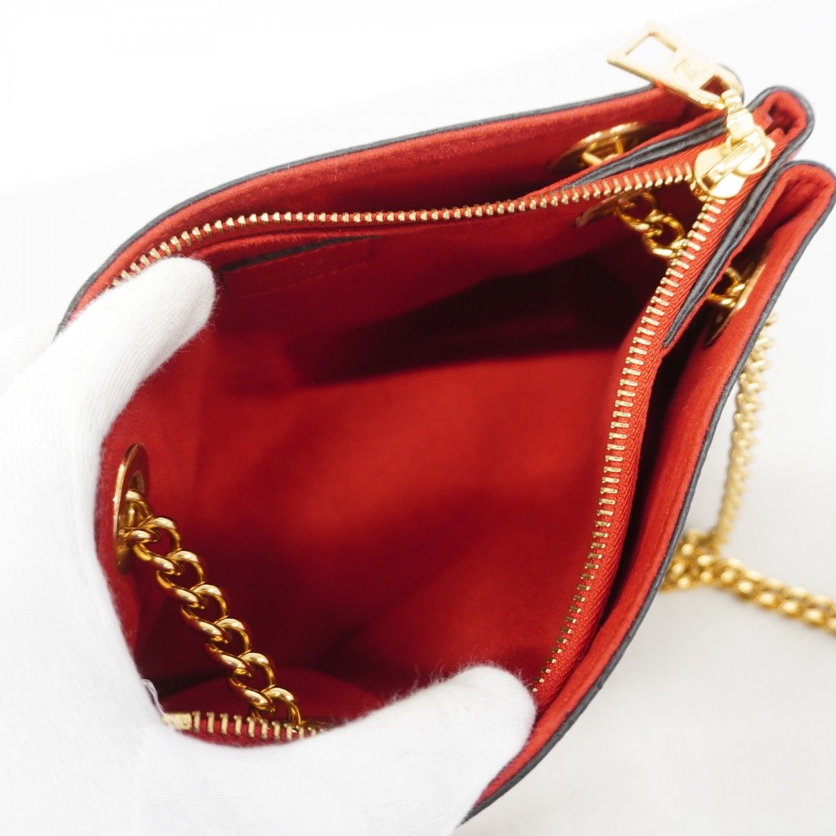 Louis Vuitton Shoulder Bag Monogram Calf Nnu BB Brown Cerise — view 4