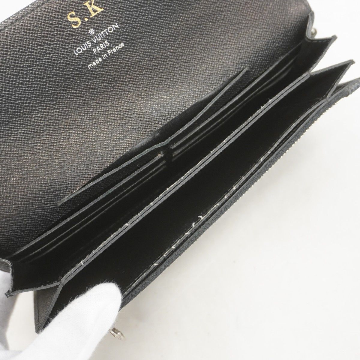 Louis Vuitton Wallet Damier Graphite Portefeuille Accordeon Black Gray — view 8