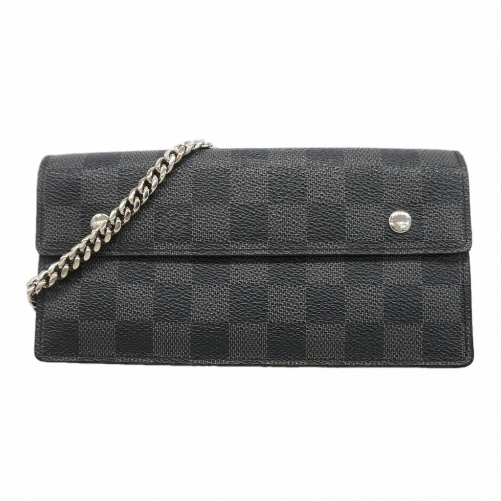 Louis Vuitton Wallet Damier Graphite Portefeuille Accordeon Black Gray