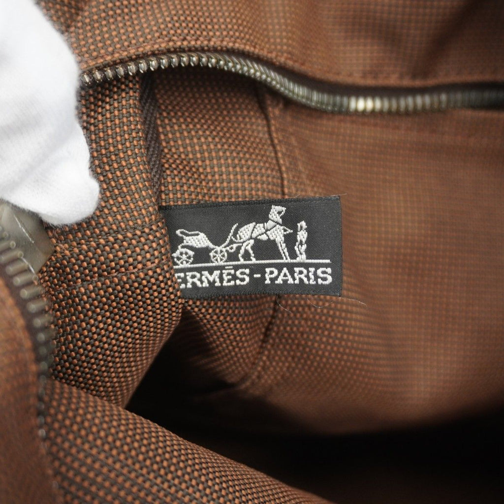 Hermes Tote Her Line MM Canvas Brown Silver — view 5